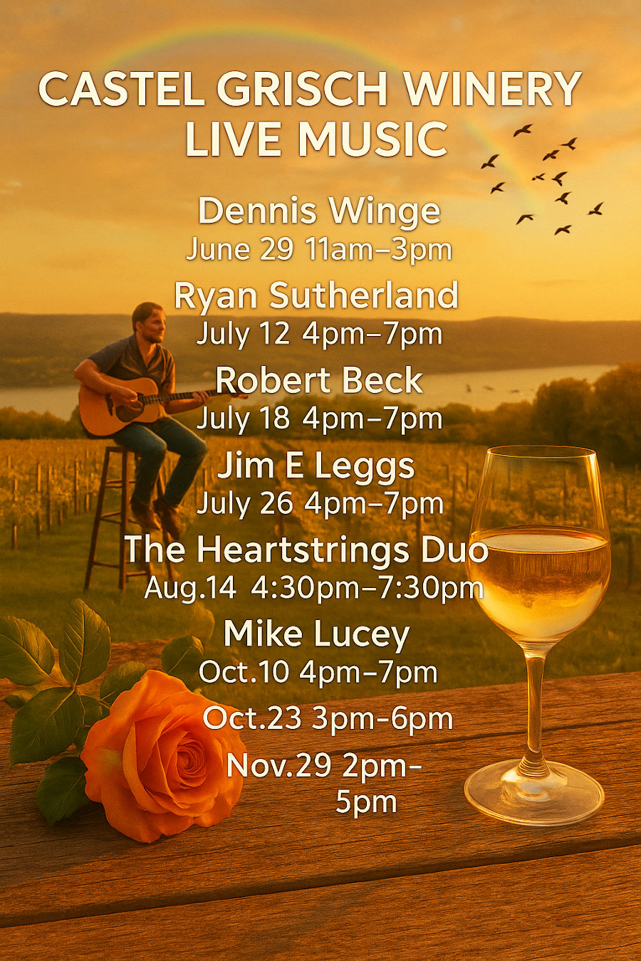 Live Music Call for details